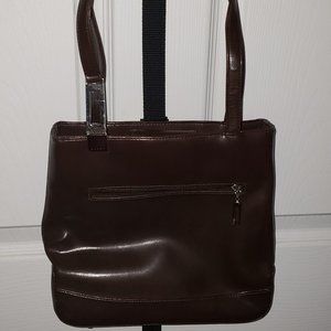 Guess brown leather shoulder bag